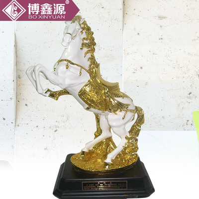 创意鞍马树脂摆件 厂家直销批发，点亮家居与商务礼品新风尚